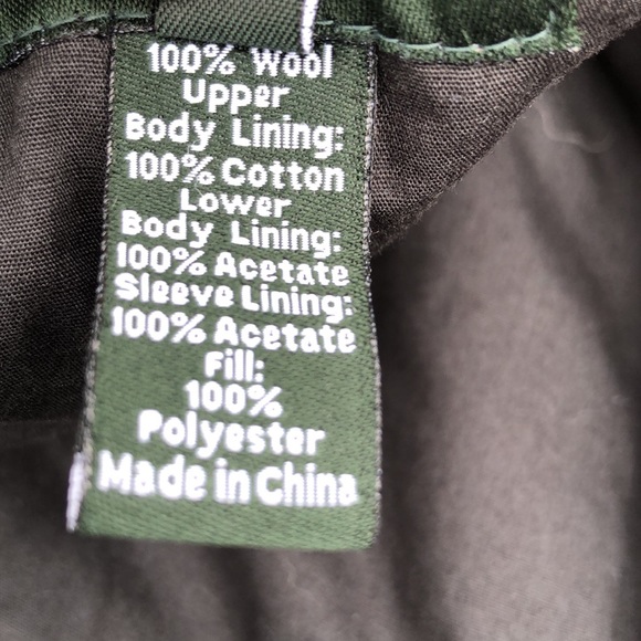 J. Crew Black Wool Cotton 5 Button 4 Pocket Coat - Picture 10 of 10